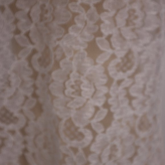 Vtg Saks Fifth Avenue Terry Russo Sheer Lace Sequin Pearl Nightgown Negligee L - Picture 8 of 10